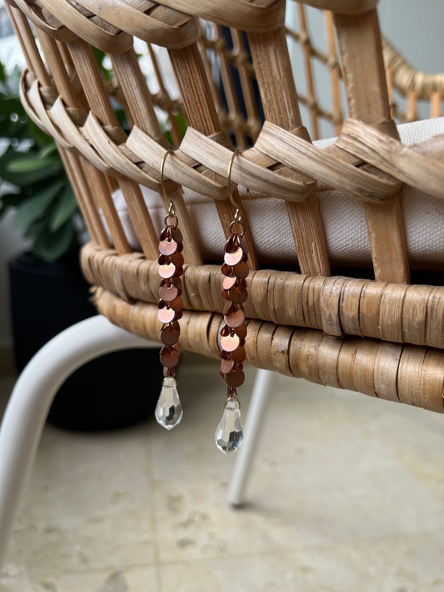 Metallic Lluvia Earrings
