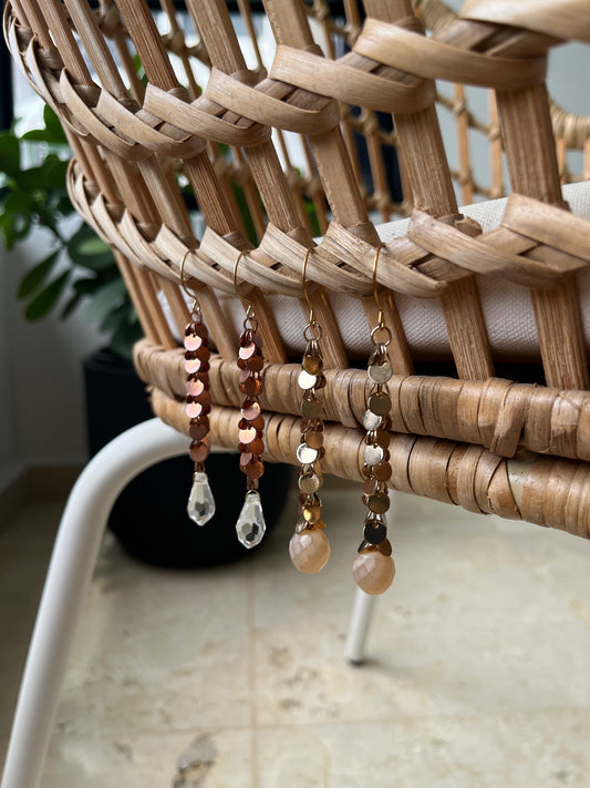 Metallic Lluvia Earrings