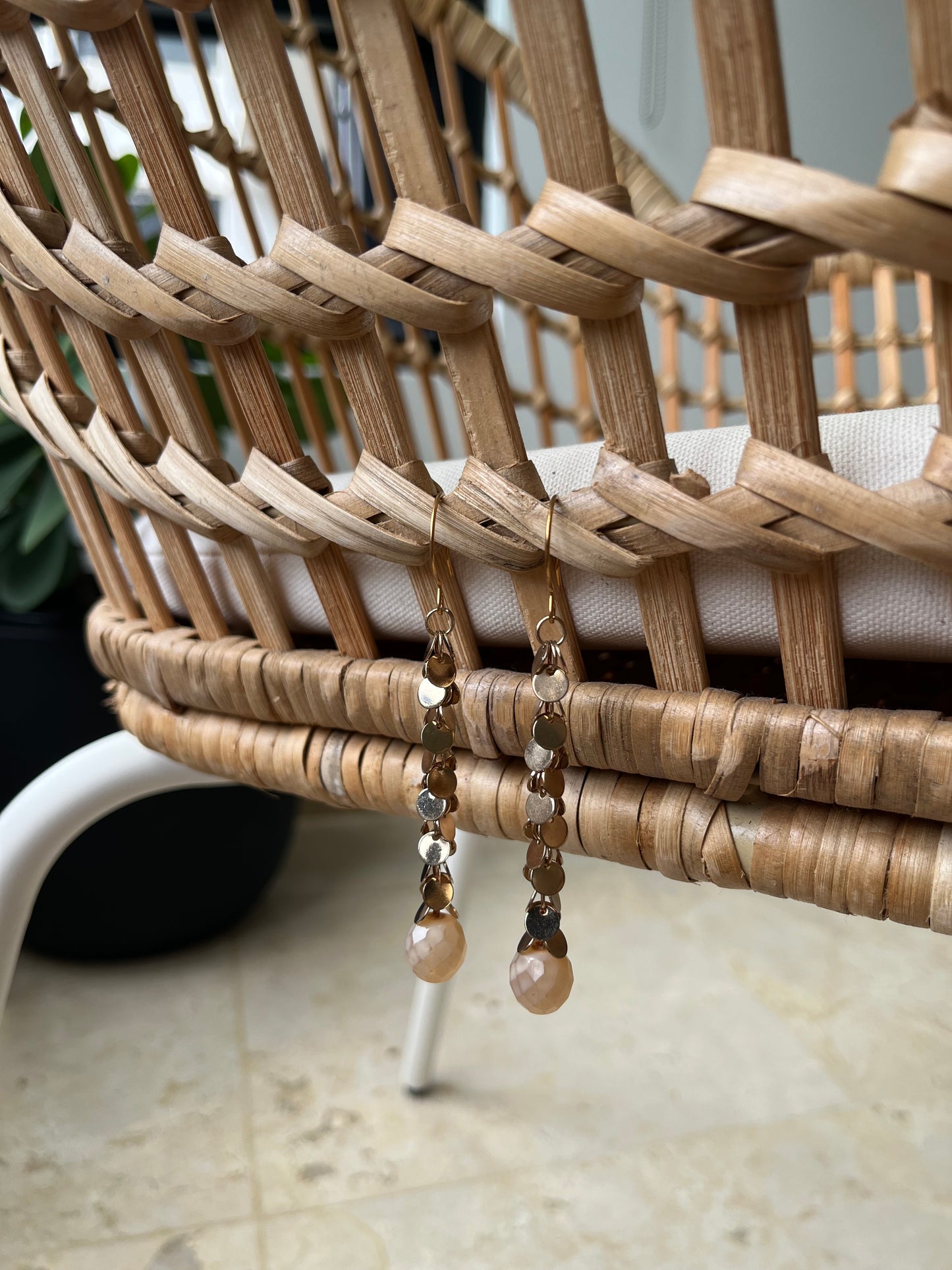 Metallic Lluvia Earrings