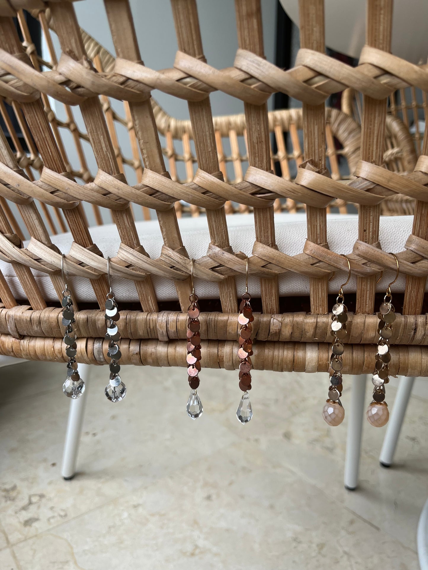 Metallic Lluvia Earrings