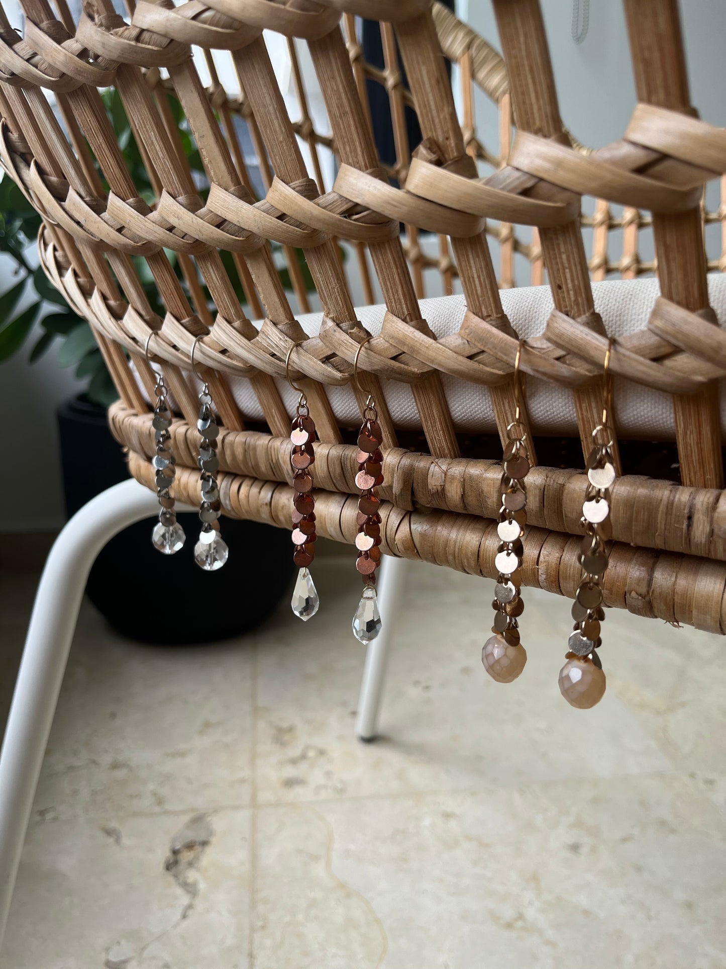 Metallic Lluvia Earrings